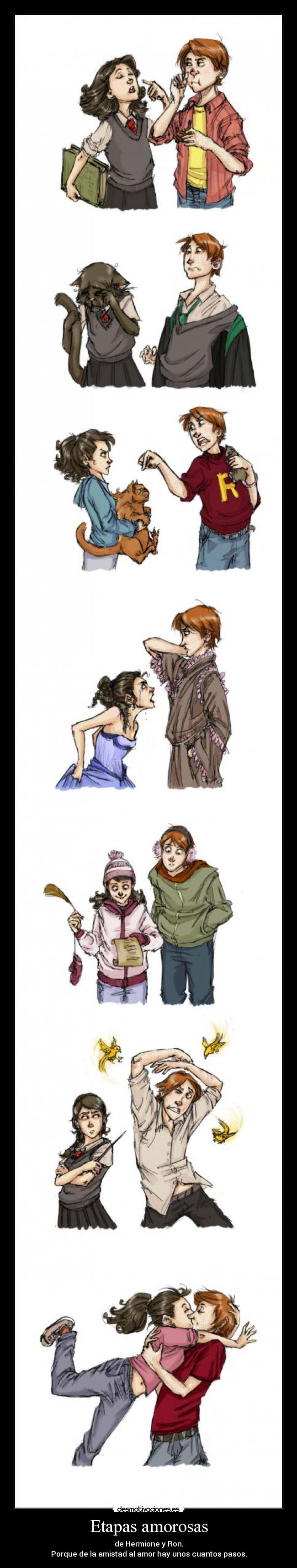 carteles ron hermione love nyan spoiler digan que dije desmotivaciones