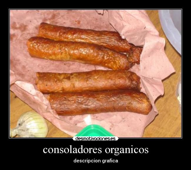 consoladores organicos - descripcion grafica