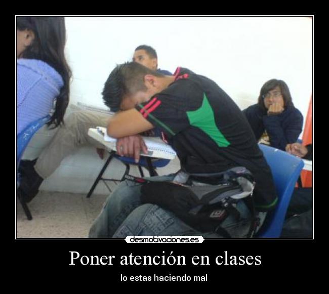 Poner atención en clases - 