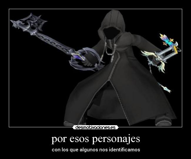 por esos personajes -