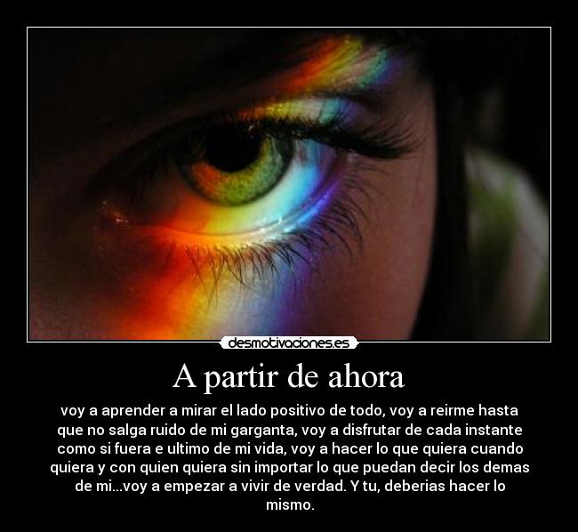 A partir de ahora -