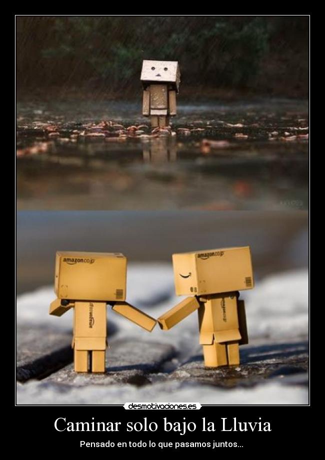 Caminar solo bajo la Lluvia - 