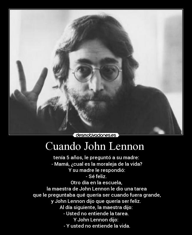 Cuando John Lennon -