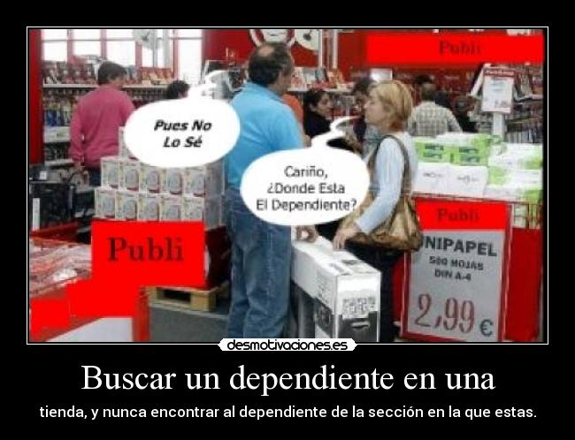 Buscar un dependiente en una - 