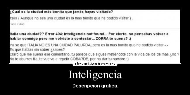 Inteligencia - Descripcion grafica.