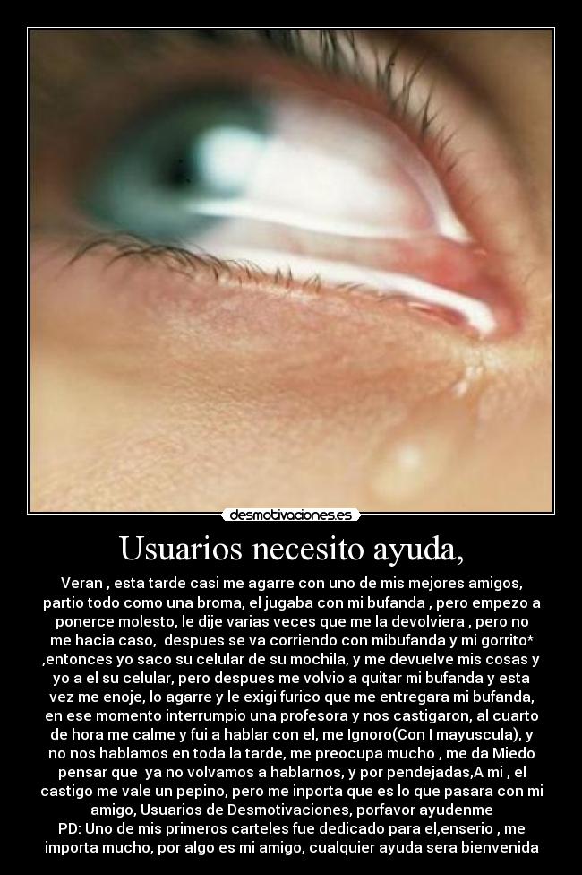 carteles ayuda ayudenme desmotivaciones