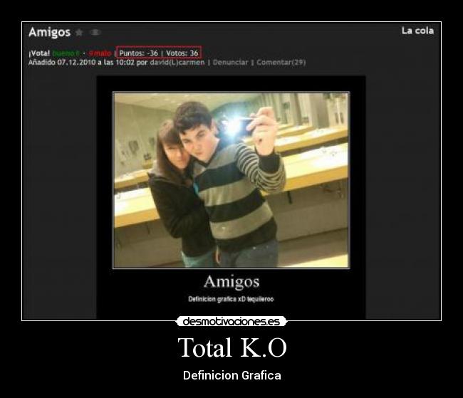 Total K.O - Definicion Grafica