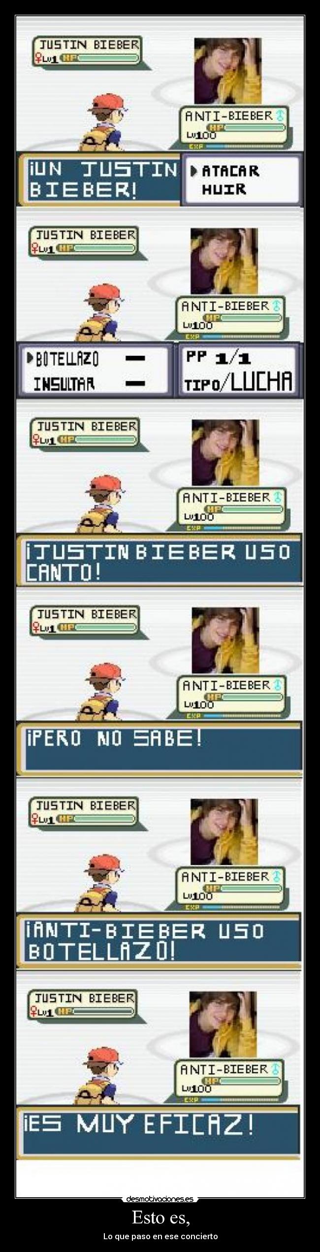 Esto es, - Lo que paso en ese concierto