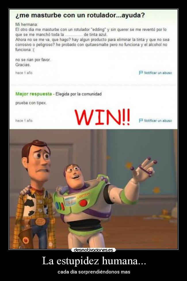 La estupidez humana... - 