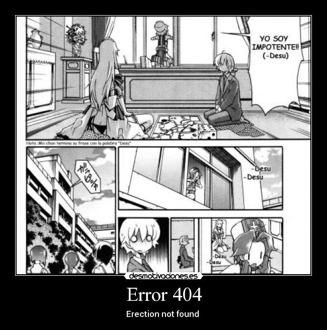 Error 404 - Erection not found