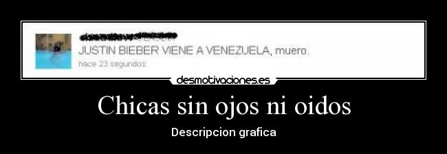 Chicas sin ojos ni oidos - Descripcion grafica