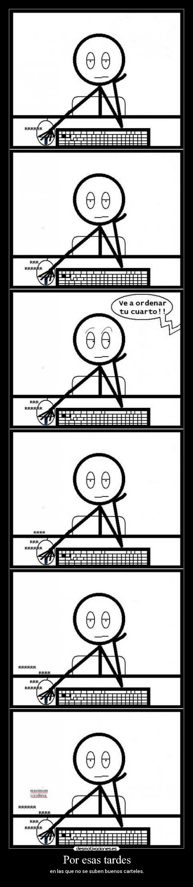 Por esas tardes - en las que no se suben buenos carteles.