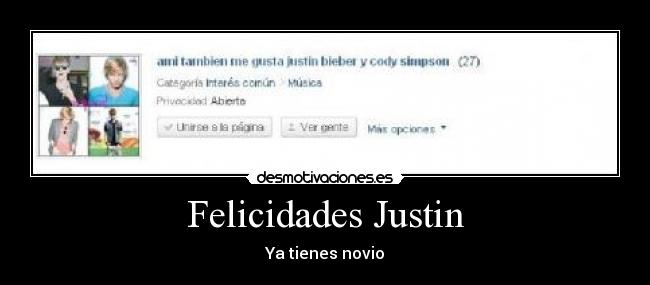 Felicidades Justin -