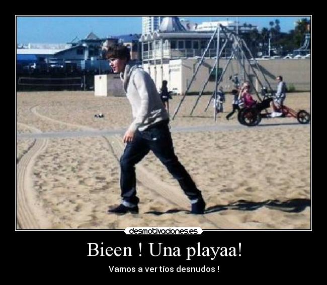 Bieen ! Una playaa! -