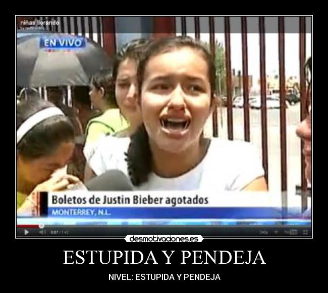 ESTUPIDA Y PENDEJA -
