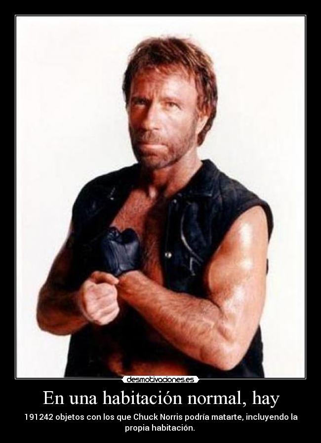 En una habitación normal, hay -