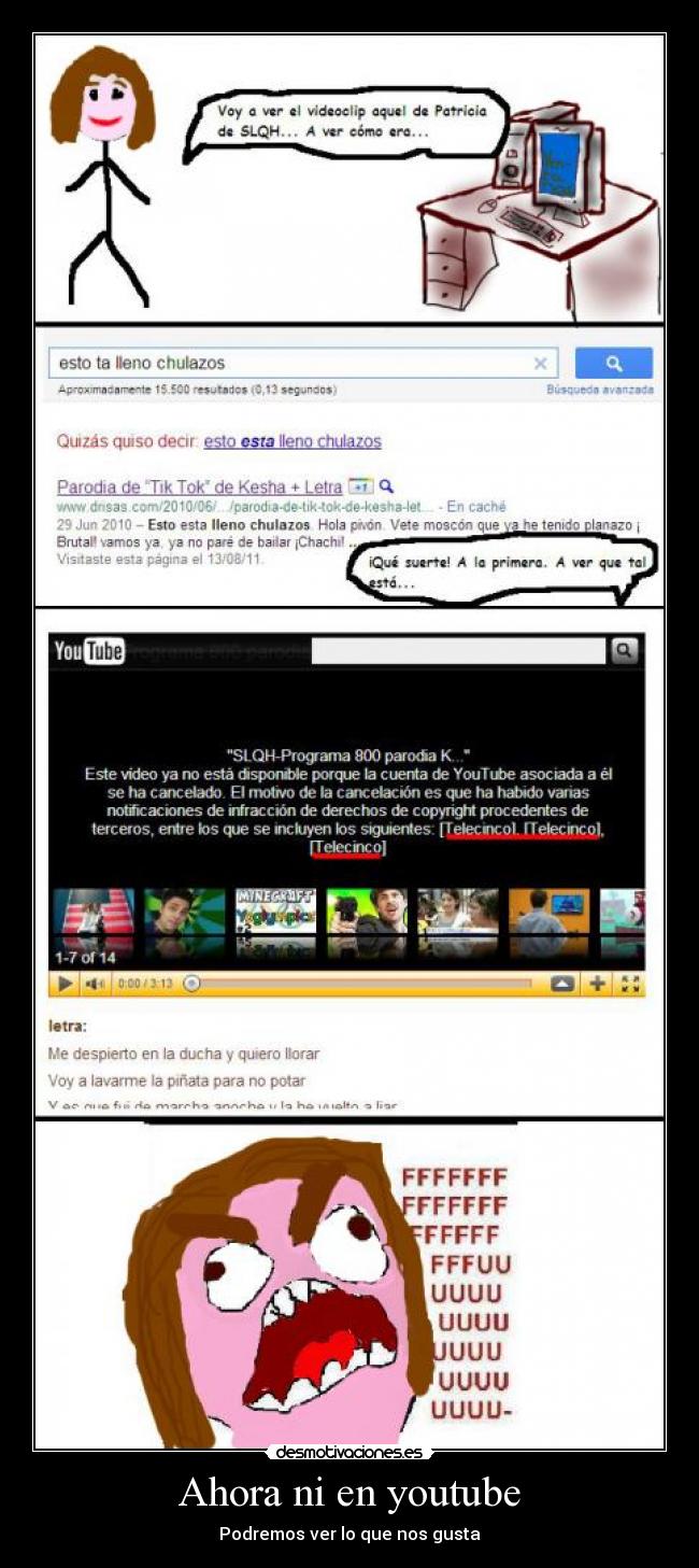 Ahora ni en youtube - 