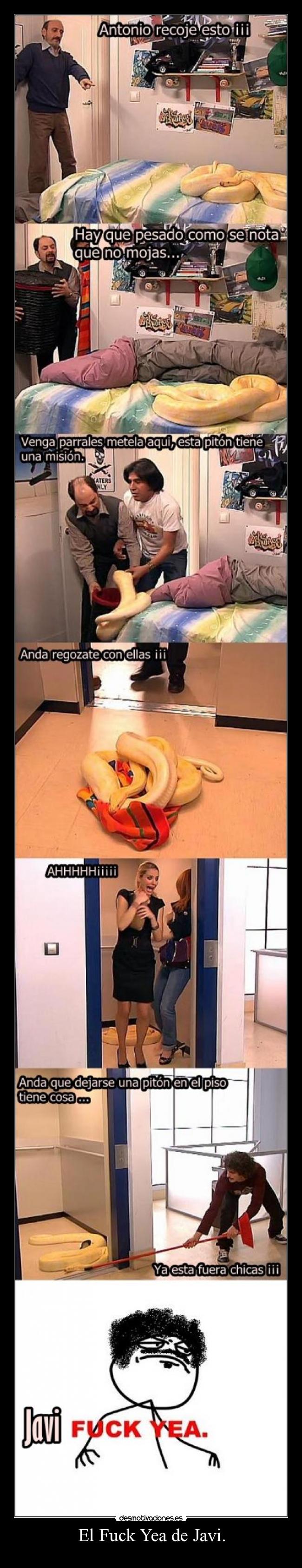 El Fuck Yea de Javi. -