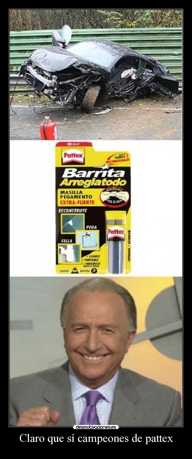 carteles claro que campeones pattex desmotivaciones