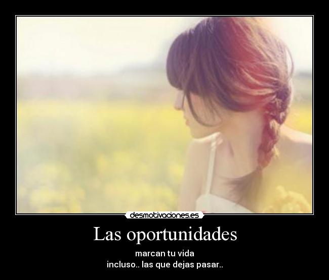 Las oportunidades - 