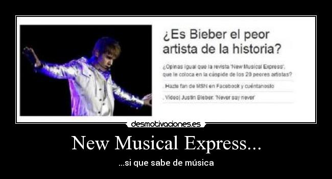 New Musical Express... - ...si que sabe de música