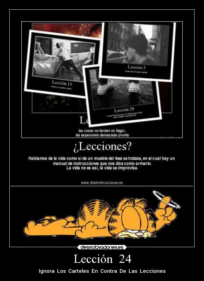 Lección 24 - Ignora Los Carteles En Contra De Las Lecciones