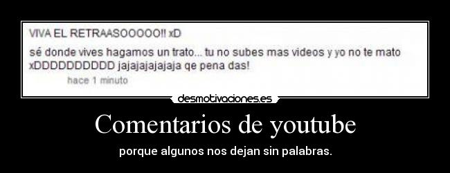 Comentarios de youtube -