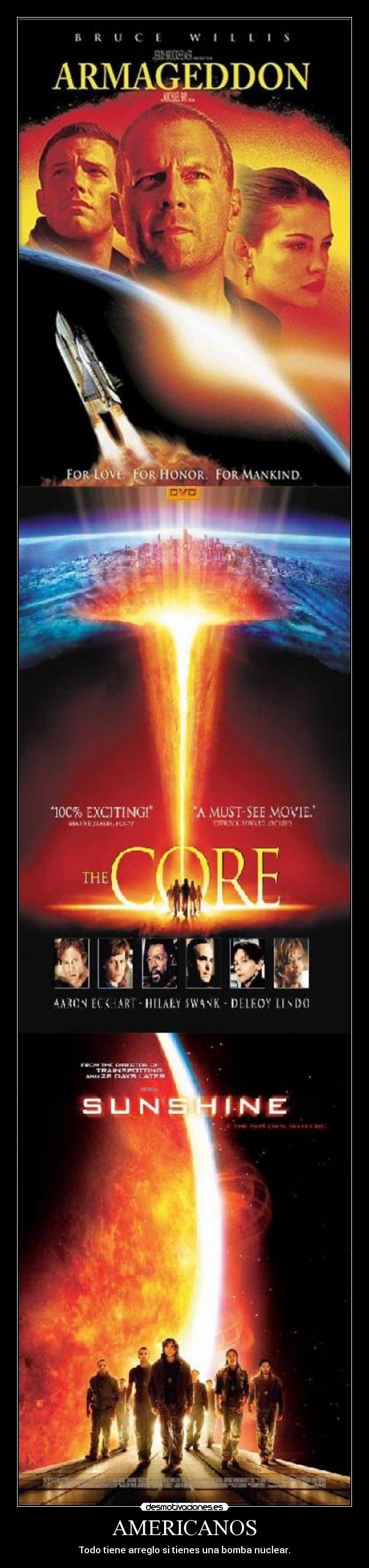 AMERICANOS - Todo tiene arreglo si tienes una bomba nuclear.