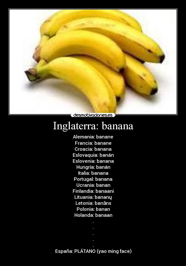 Inglaterra: banana - 