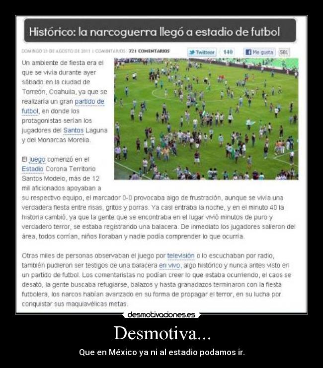 carteles torreon coahuila mexico balacera pleno juego futbol desmotivaciones