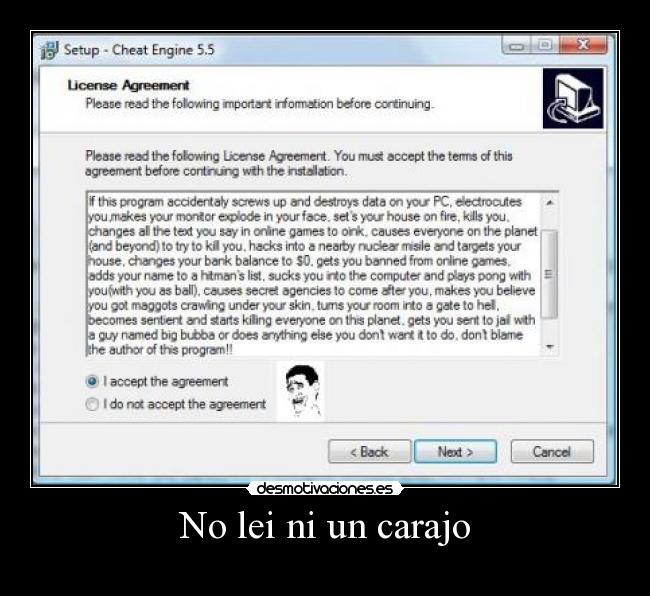 No lei ni un carajo - 