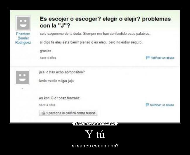 Y tú -