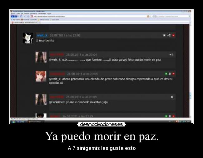 Ya puedo morir en paz. - 