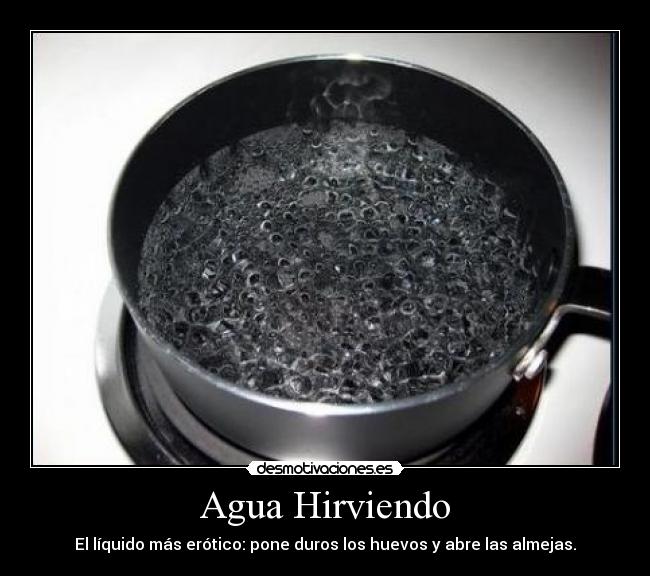 carteles agua hirviendo almejas huevos duro liquido erotico desmotivaciones