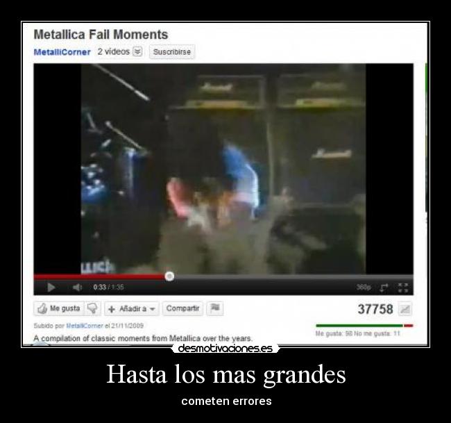 carteles metallica fail moments desmotivaciones