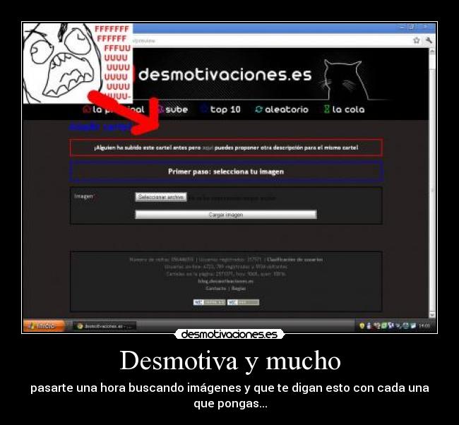 Desmotiva y mucho - pasarte una hora buscando imágenes y que te digan esto con cada una que pongas...