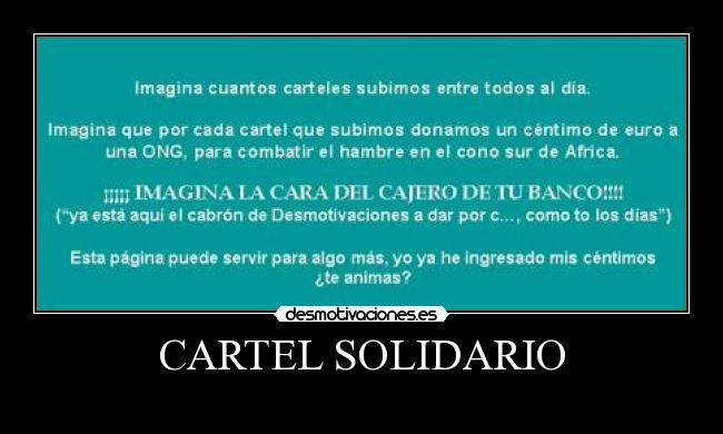 CARTEL SOLIDARIO - 