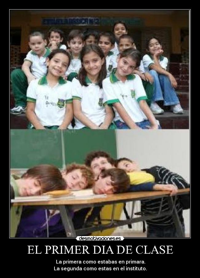 EL PRIMER DIA DE CLASE -