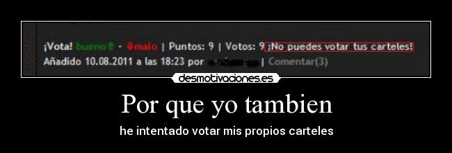 Por que yo tambien -