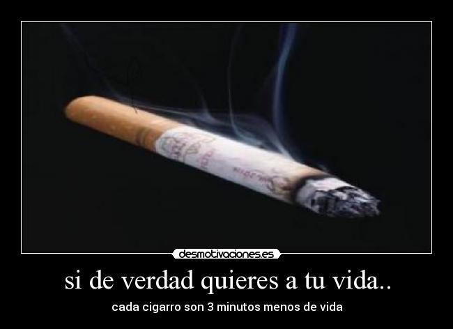 si de verdad quieres a tu vida.. -