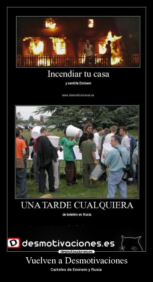 Vuelven a Desmotivaciones - Carteles de Eminem y Rusia 
