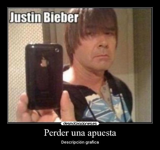 Perder una apuesta - Descripción grafica