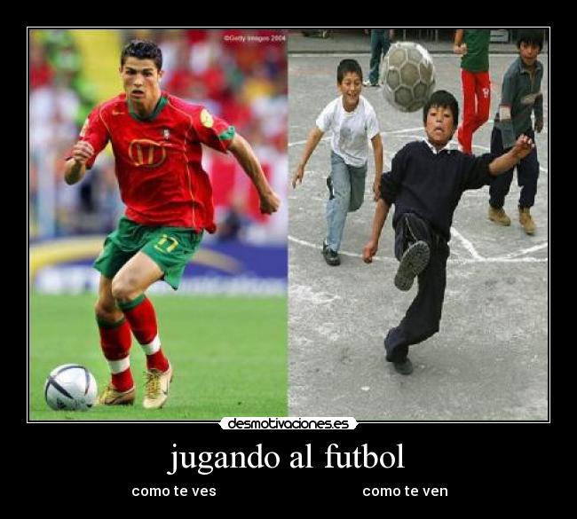 jugando al futbol - 