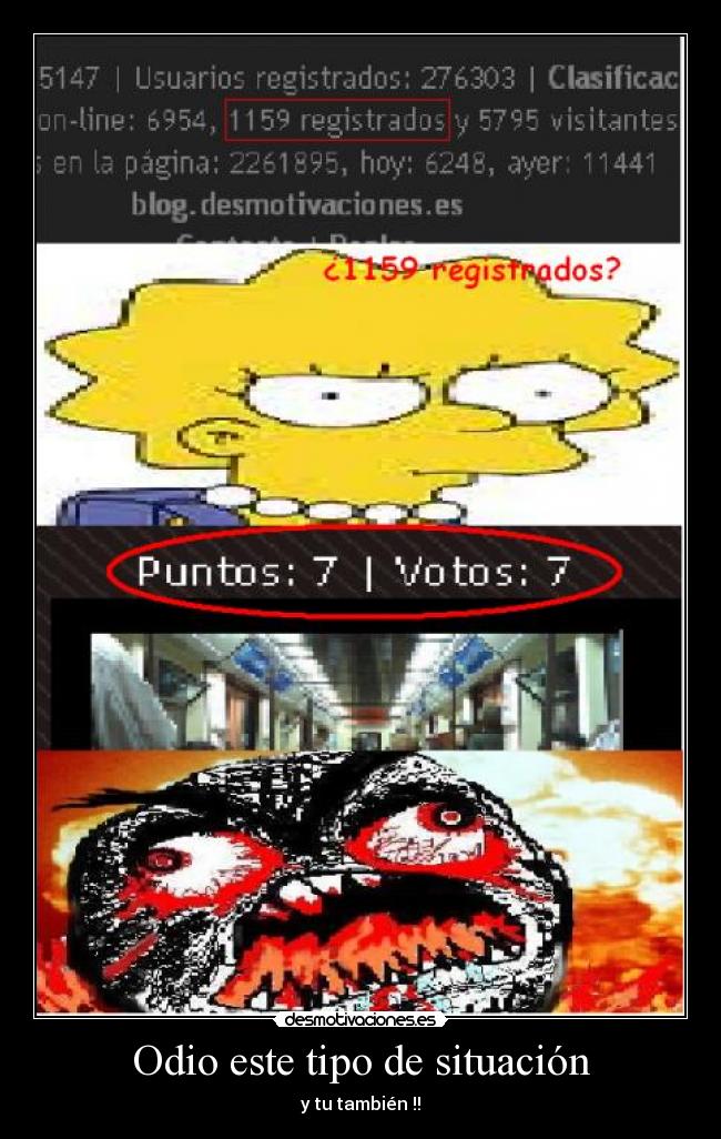 Odio este tipo de situación - y tu también !!