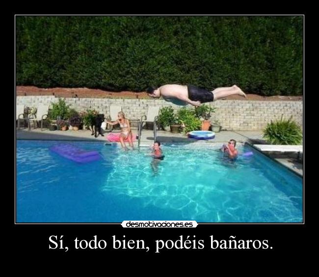 Sí, todo bien, podéis bañaros. -