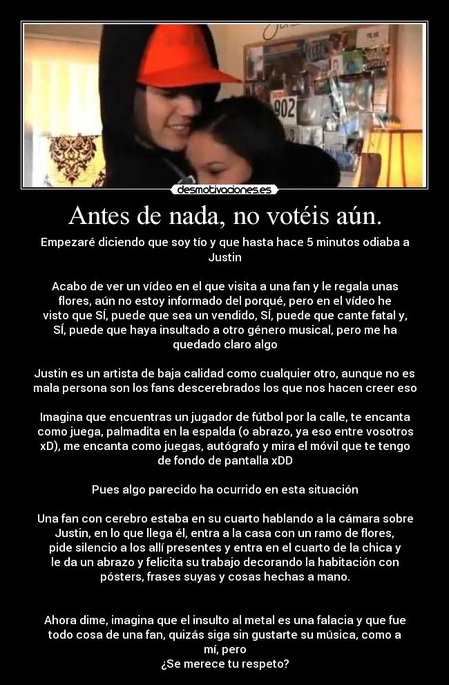 Antes de nada, no votéis aún. - 