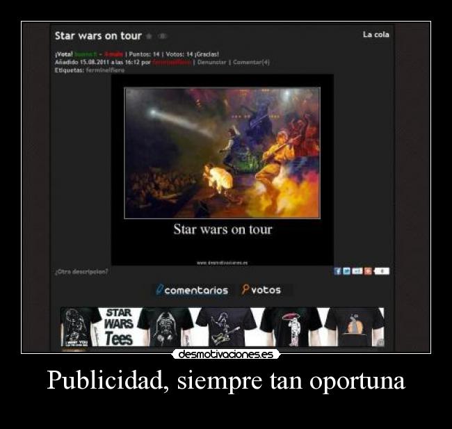 Publicidad, siempre tan oportuna -