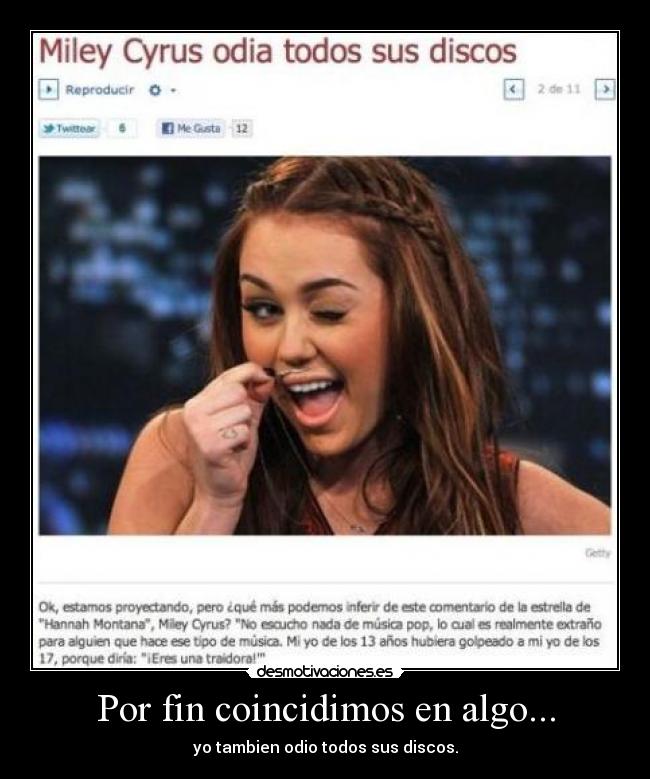 Por fin coincidimos en algo... - 