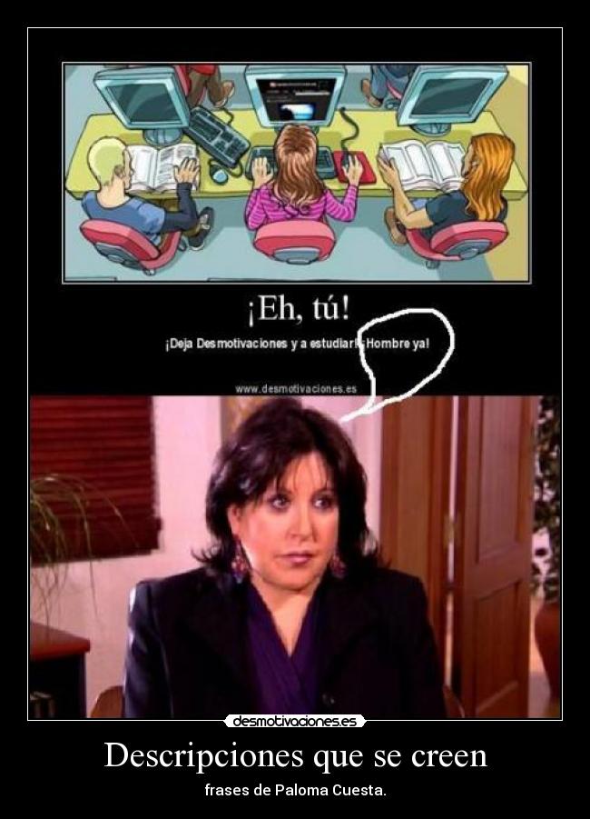 Descripciones que se creen -