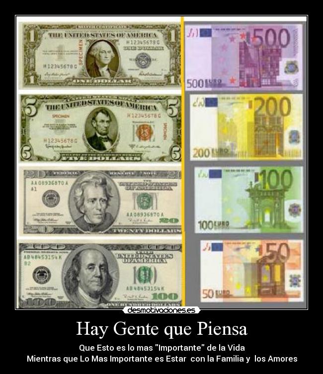 Hay Gente que Piensa - Que Esto es lo mas Importante de la Vida
Mientras que Lo Mas Importante es Estar con la Familia y los Amores